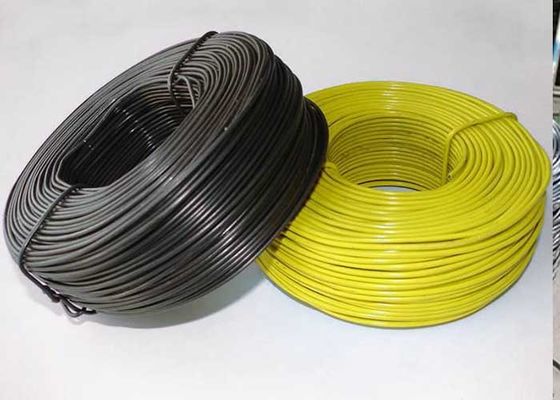 الأصفر الأخضر PVC المغلفة الأسلاك غي 4 مم البلاستيك المطلي الأسلاك الفولاذية