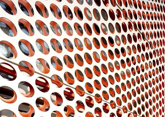 صفائح الألمنيوم المثقبة ، لوحة الألومنيوم المثقبة خفيفة الوزن مناسبة للديكور المعماري