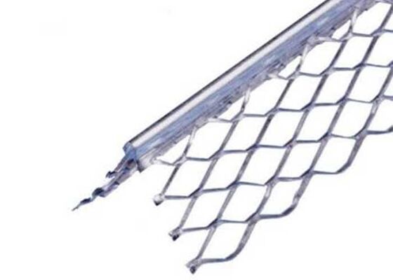 Galvanized Expanded Metal Angle Bead 25x25mm Corner Reinforcement 2.5m Length Drywall Plastering Edge Protection