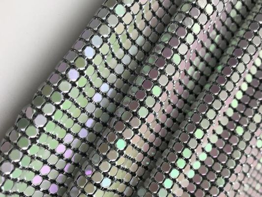 قماش من القماش المعدني (ستارة قماش معدنية بالترتر) - ترتر دائري ومثمن