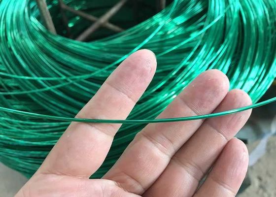 الأصفر الأخضر PVC المغلفة الأسلاك غي 4 مم البلاستيك المطلي الأسلاك الفولاذية