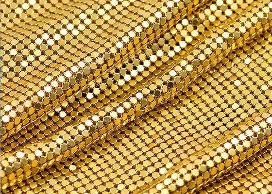قماش من القماش المعدني (ستارة قماش معدنية بالترتر) - ترتر دائري ومثمن