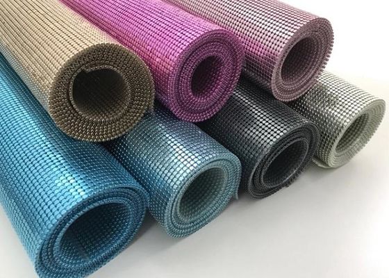 قماش من القماش المعدني (ستارة قماش معدنية بالترتر) - ترتر دائري ومثمن