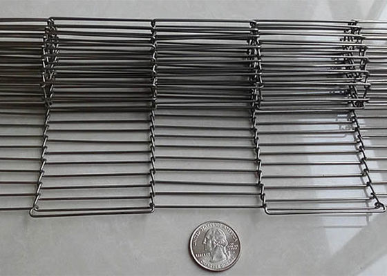 3 "إلى 14" الحزام الناقل المعدني المسطح الحزام الناقل الشبكي المرن