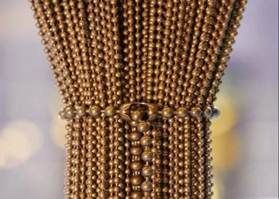 ستارة خرز معدنية مع تدلى جيد وخفيف الوزن هي مقسم مساحة مثالي وستارة زينة