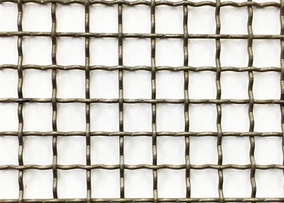 شبكة غربال اهتزازي مربع بفتحة 1 مم - 100 مم فولاذ عالي الشد