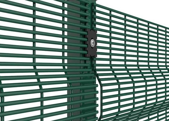 الأسود 358 مكافحة التسلق الشبكة الصلبة السور المغلف من أجل قوة أعلى