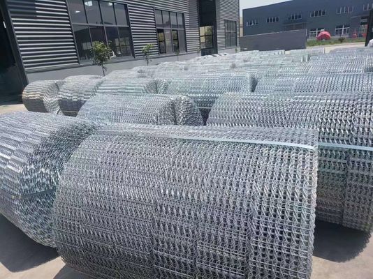 Hot Dipped Galvanized Coating Pipeline Reinforced Mesh Astm A185 معايير التنفيذ