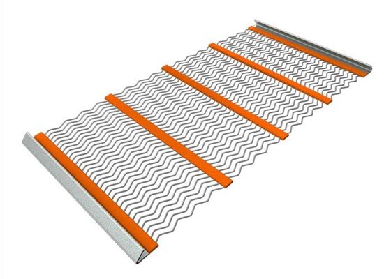 سلك مجعد التعدين التنظيف الذاتي الشبكة الشاشة مع الخطاف