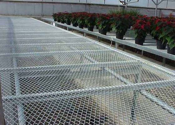 شبكة معدنية ممددة من الفولاذ المقاوم للصدأ بطول 2'-10' بمساحة مفتوحة 34%-70%