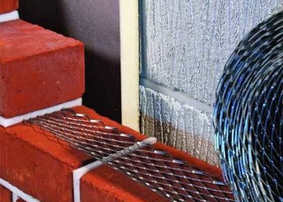 شبكة تقوية الطوب بعرض 50 مم من الفولاذ المجلفن لبناء الجدران،