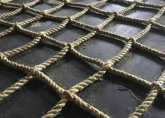 شبكة أمان لمهبط طائرات الهليكوبتر بحبل سيزال 12 مم، شبكة هبوط طائرات هليكوبتر متوافقة مع CAP 437 للسفن البحرية